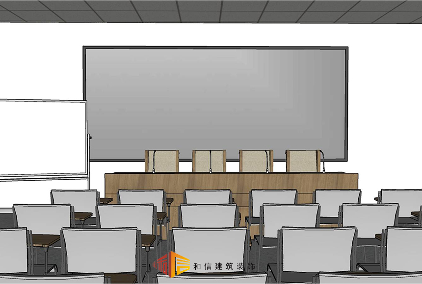 成都市機投鎮執法大隊辦公室裝修設計